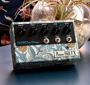 TRJM Tube Preamp / William Morris Green Textile